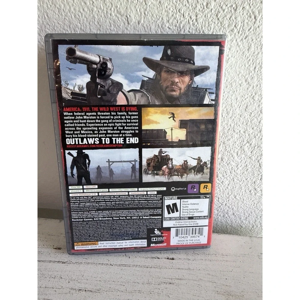 Red Dead Redemption (Microsoft Xbox 360, 2010) Platinum Hits